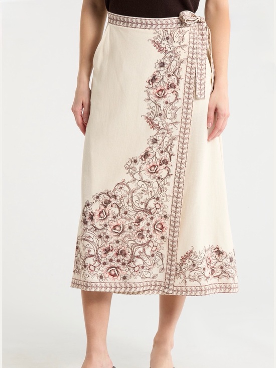 Max Studio London Dresses & Skirts - Max Studio London Size L Faux Wrap Midi Skirt NWT